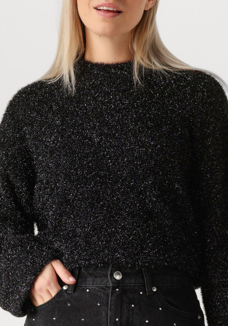 zwarte second female trui lamilla knit o-neck