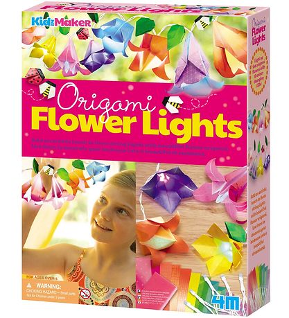 4M - KidzMaker - 180 cm - Origami Lysk?de Blomster