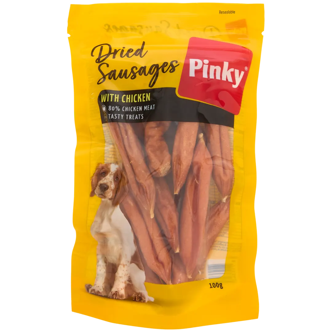 Pinky gedroogde worstjes 100 gram