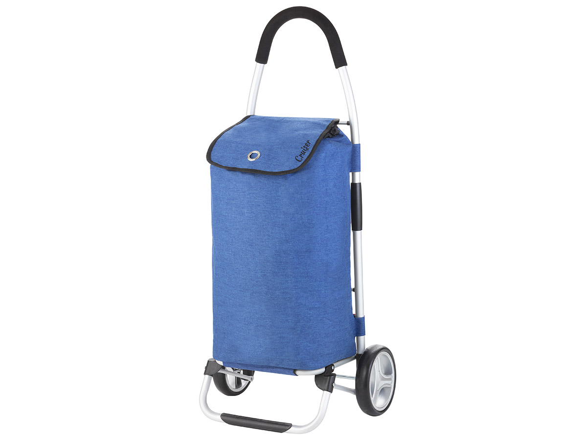 Cruiser 45 liter opvouwbare boodschappentrolley - Blue
