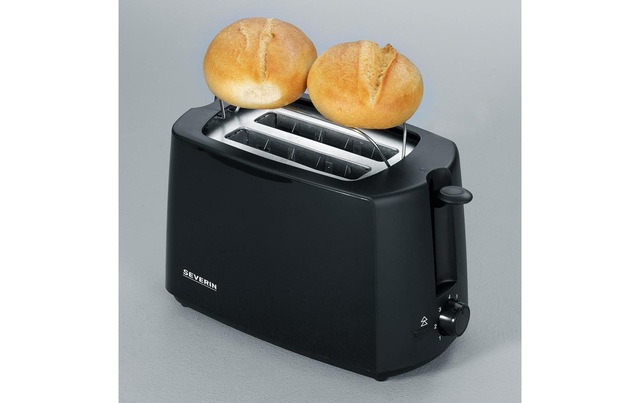 Severin Toaster »AT 2287 Schwarz« 700 W Lieferung mit passendem CH-Fixadapter