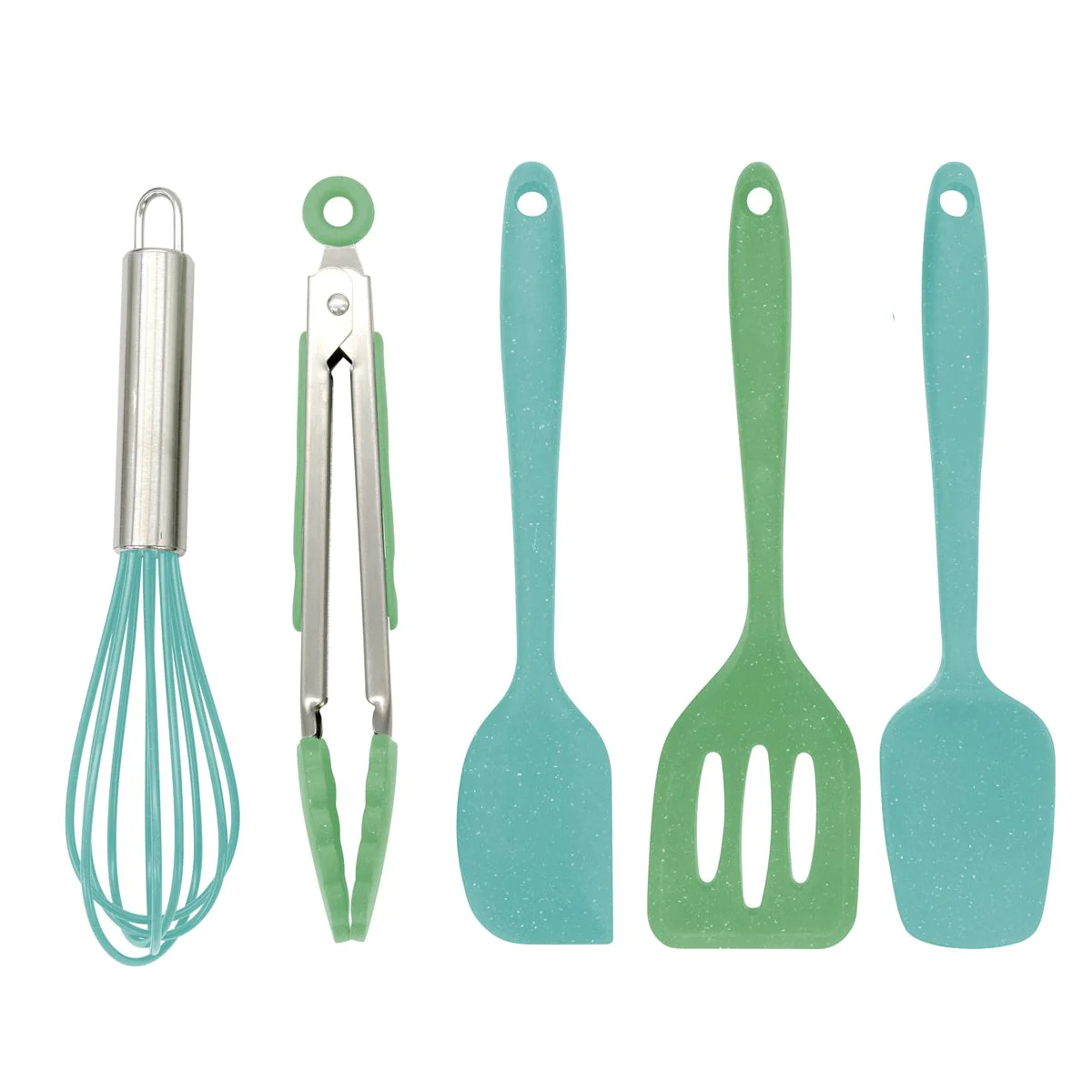 5 ustensiles de cuisine pour enfants en silicone Mini Monster Fackelma
