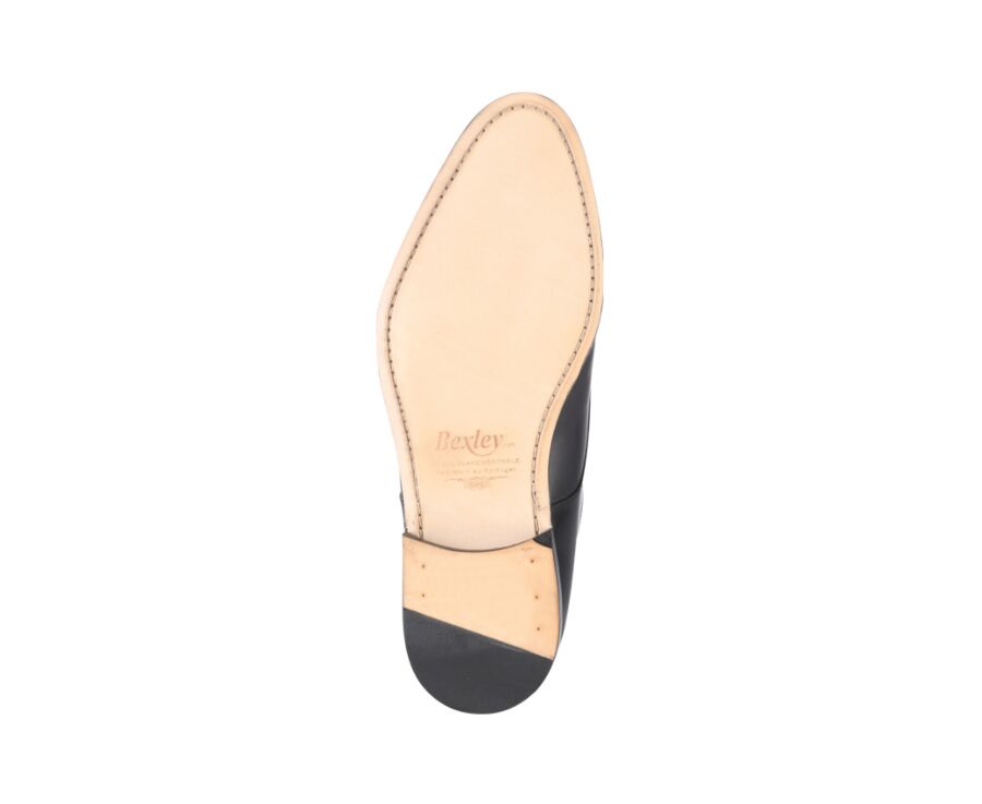 Derbies homme Noir semelle cuir - DOVER