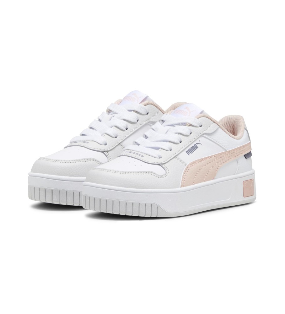 Tênis Puma Carina Street de couro, branco