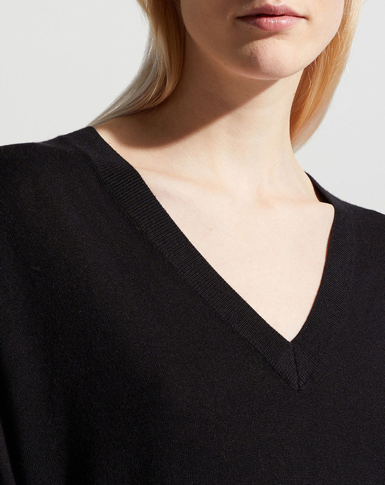 Jodhpur Pull en Laine & Soie Agnès noir