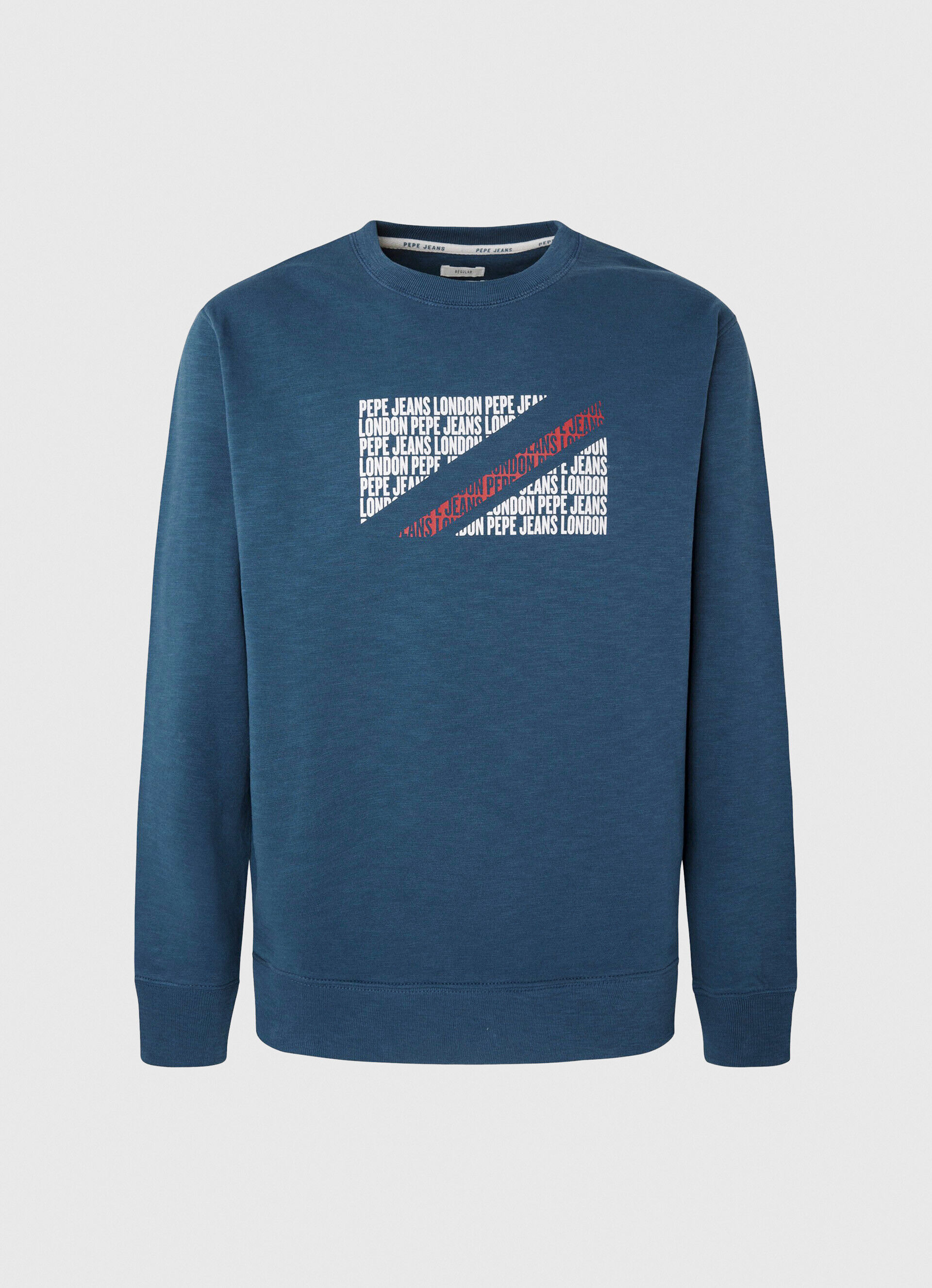 MOLETOM COM LOGOTIPO DA BANDEIRA - Jarman Azul