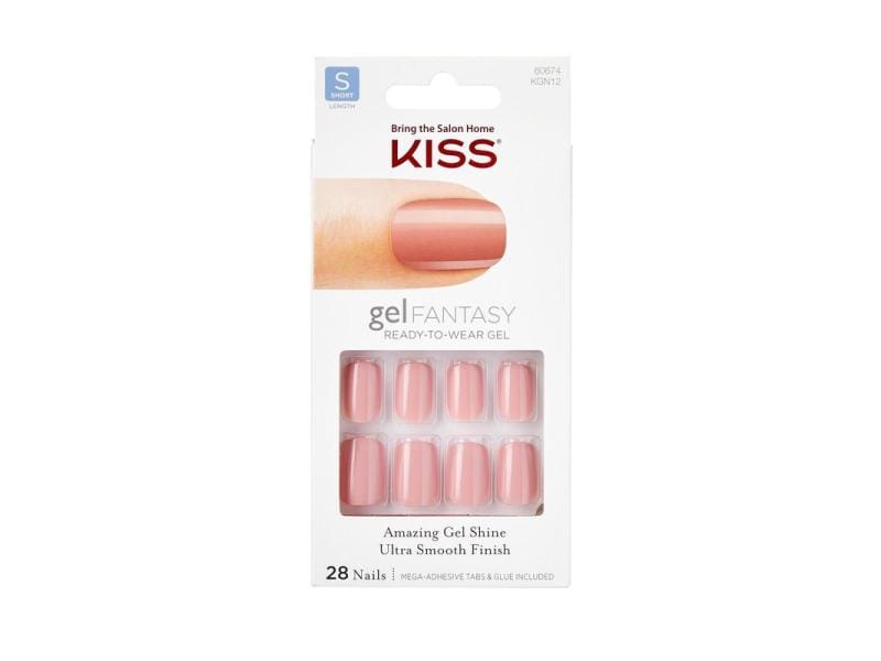 Kiss Kunstnägel-Set Gel-Effekt Fantasy Ribbons 28 Stück Kunstnägel zum Aufkleben auf den Nagel