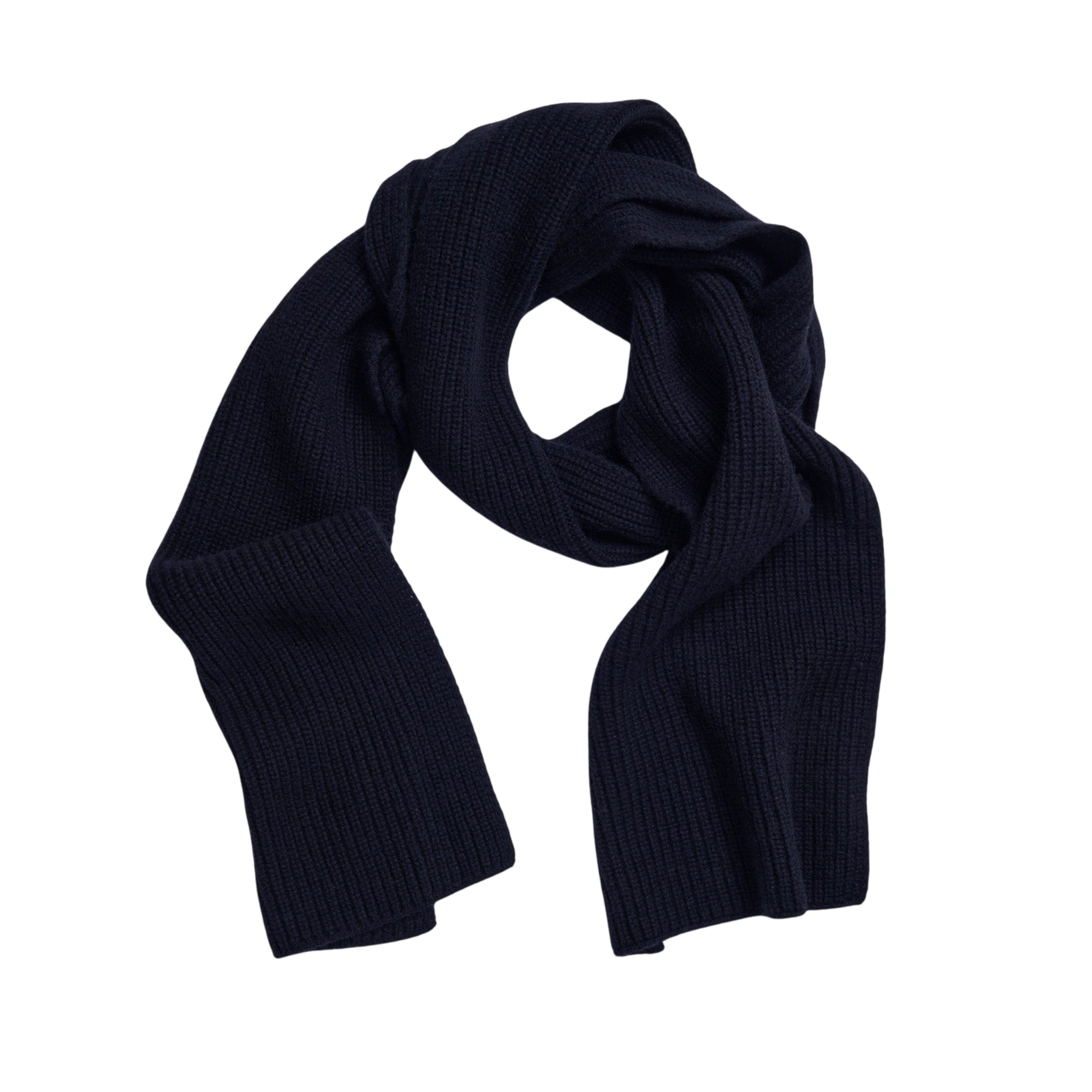 Adult Strickschal Merino-Cashmere Marine