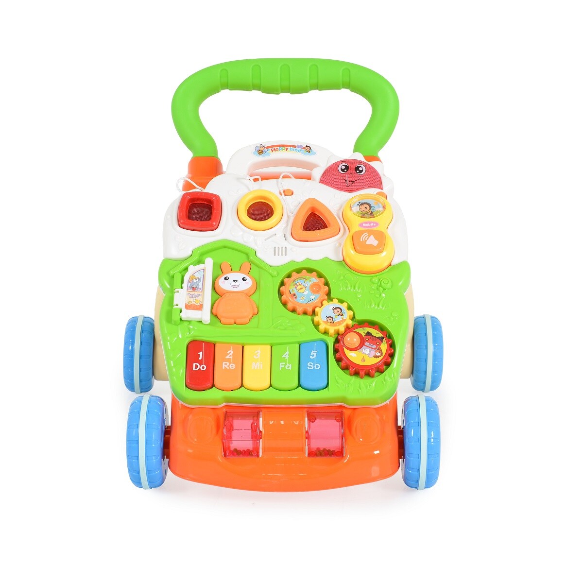 Moni Lauflernwagen Piano 999c abnehmbar Spielcenter Melodien, Lichter, Geräusche grün