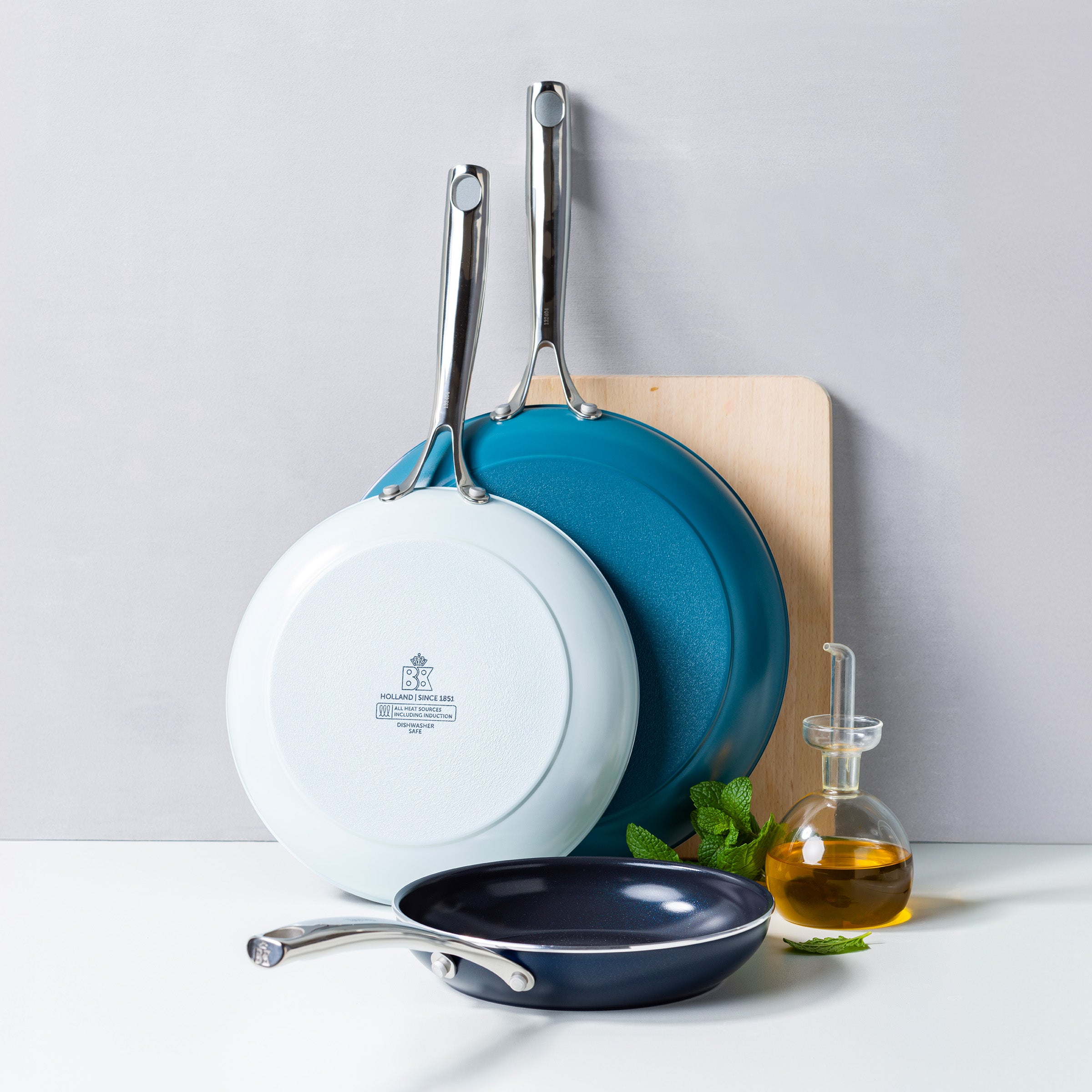 Combi Deal: Sky 3-delige Pannenset   Connect Contactgrill
