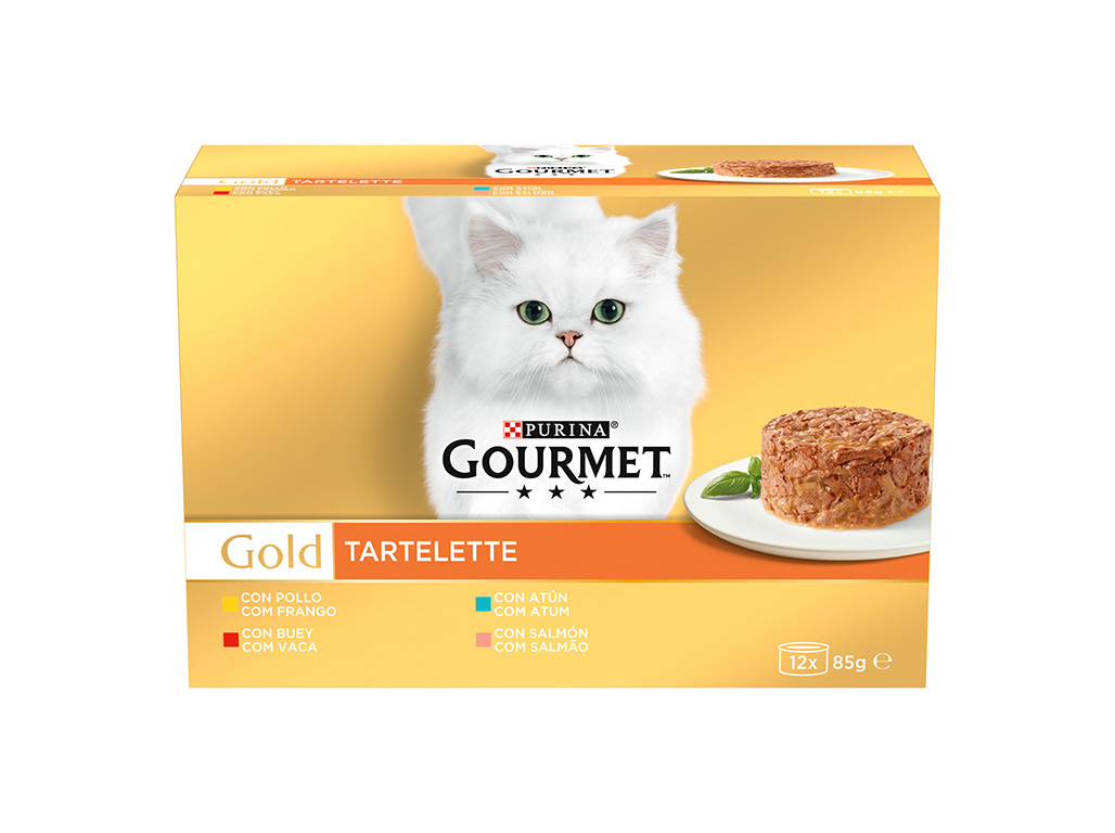 COMIDA HÚMIDA GATO GOURMET GOLD TARTELETTE 12X85G