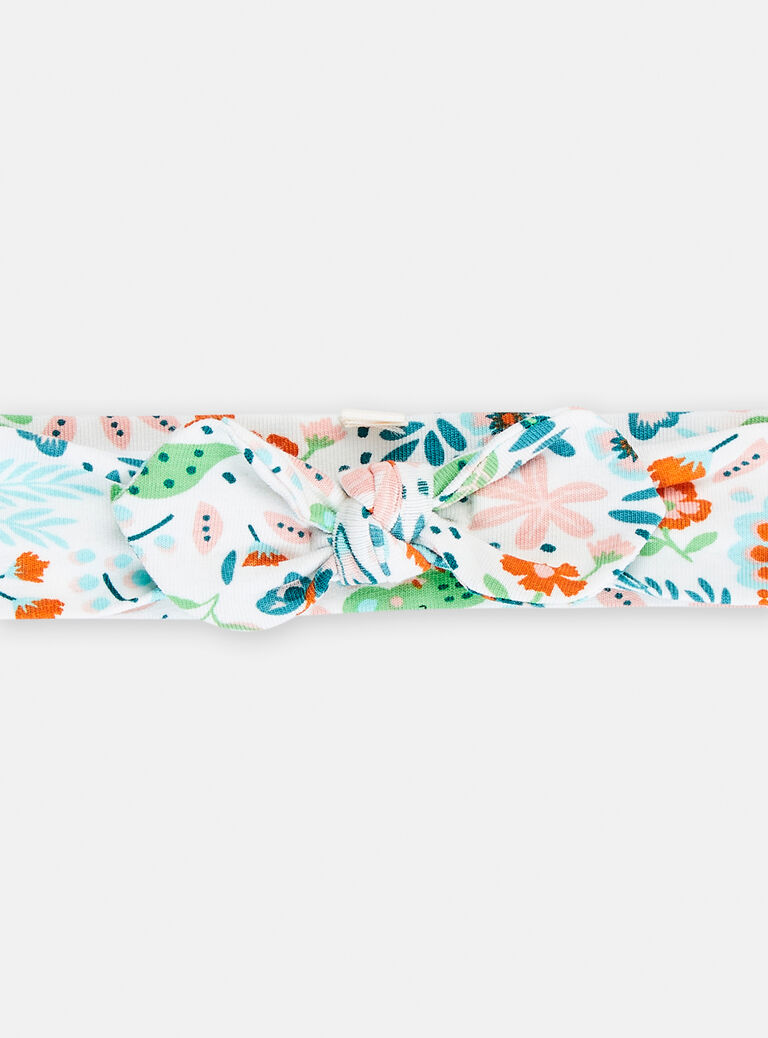 Bandeau à motif feuillage pour bébé fille