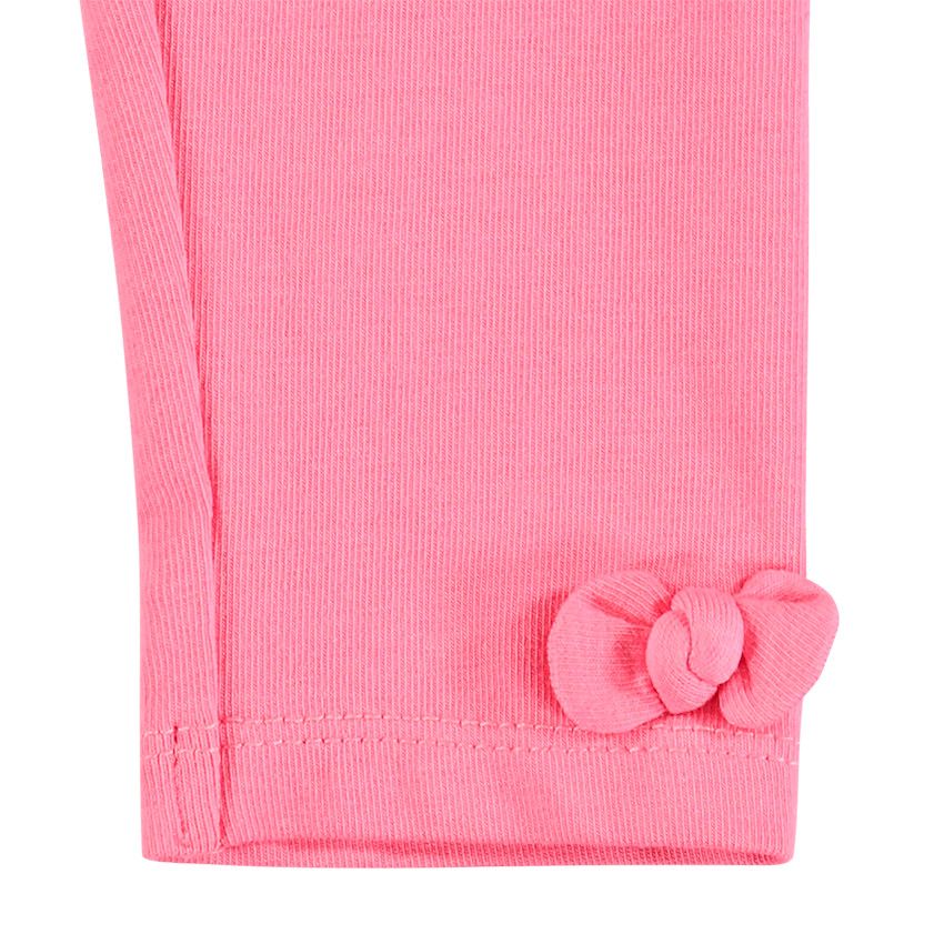 Ensemble tunique imprimée all-over et legging rose - Bleu marine