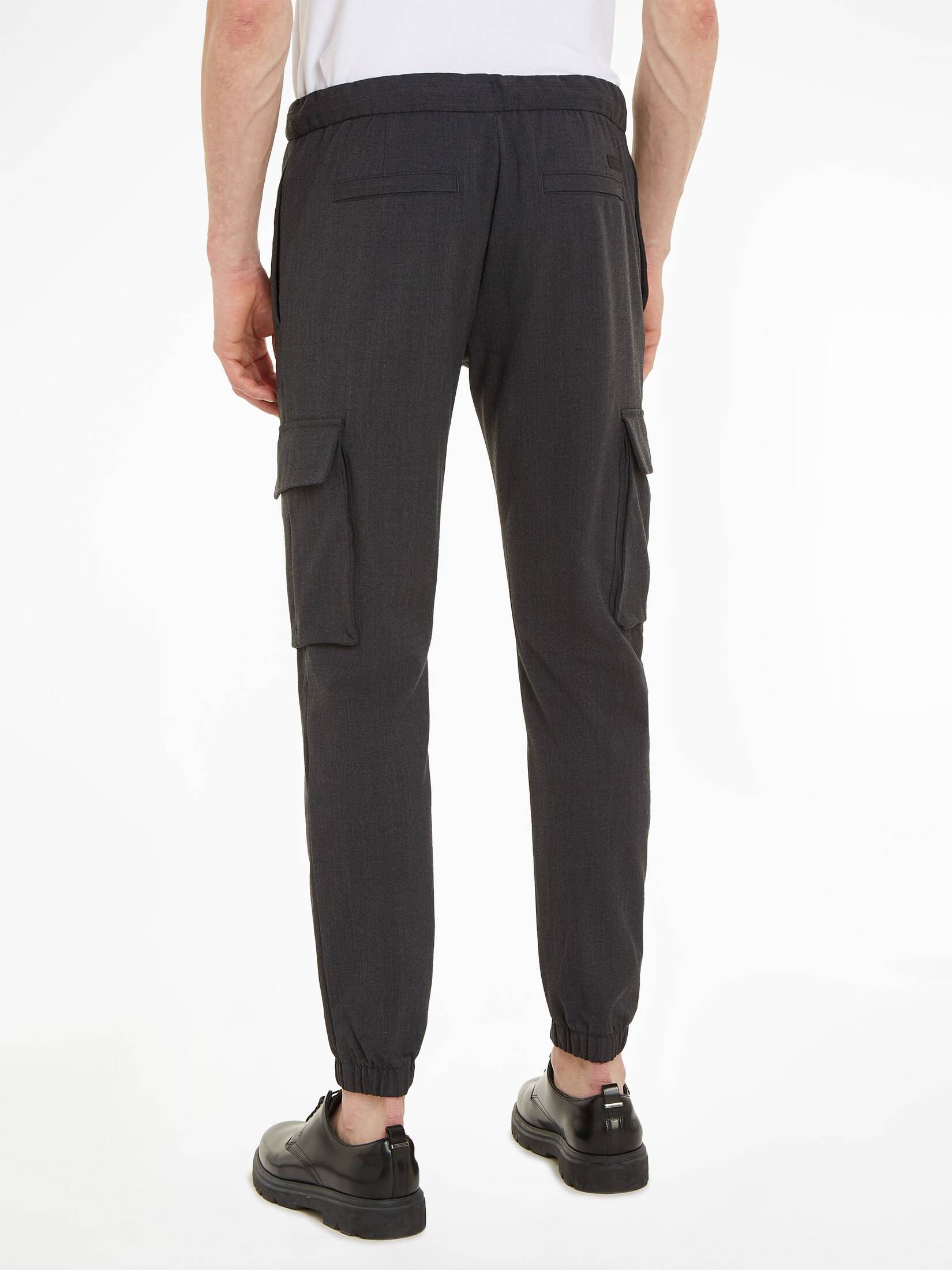 CALVIN KLEIN| Herren Hose WOOL-BLEND CARGO JOGGER mit Wolle