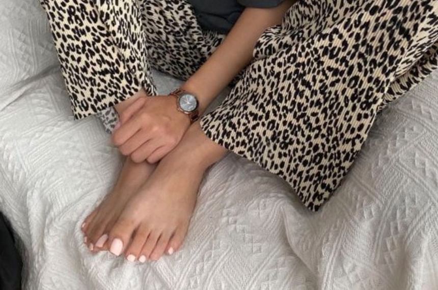 SeoulPop - Elastische taille luipaardbroek