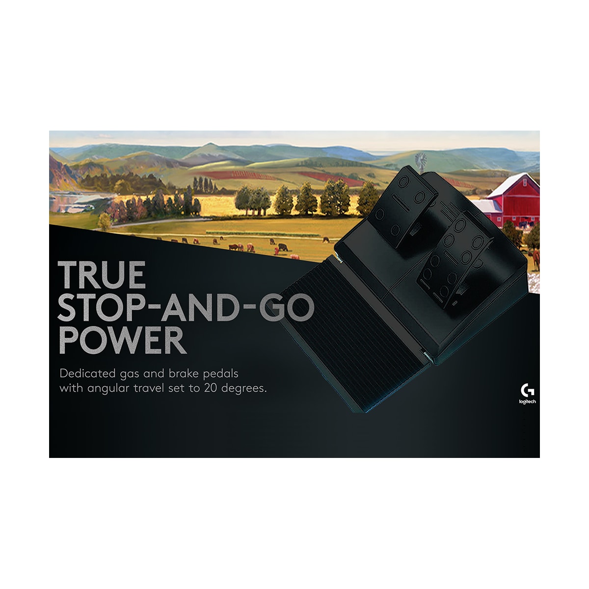 Logitech G Saitek Farming Simulator kontrollsystem (til PC)