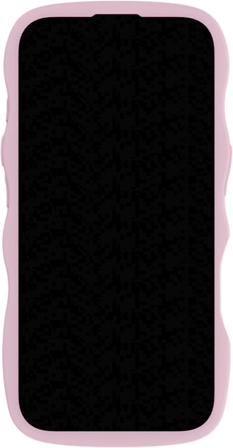 HoldIt Wavy Case iPhone 16 Lyserød