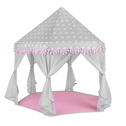 Barnetelt grå og rosa Kruzzel 23476