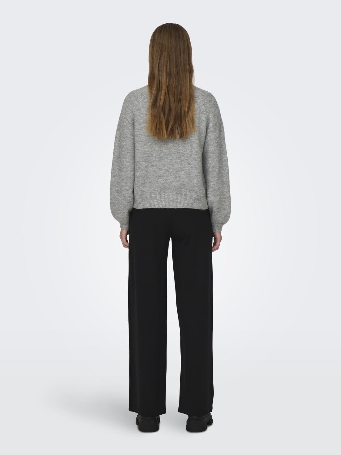 JDYPEARL Strickpullover Light Grey Melange