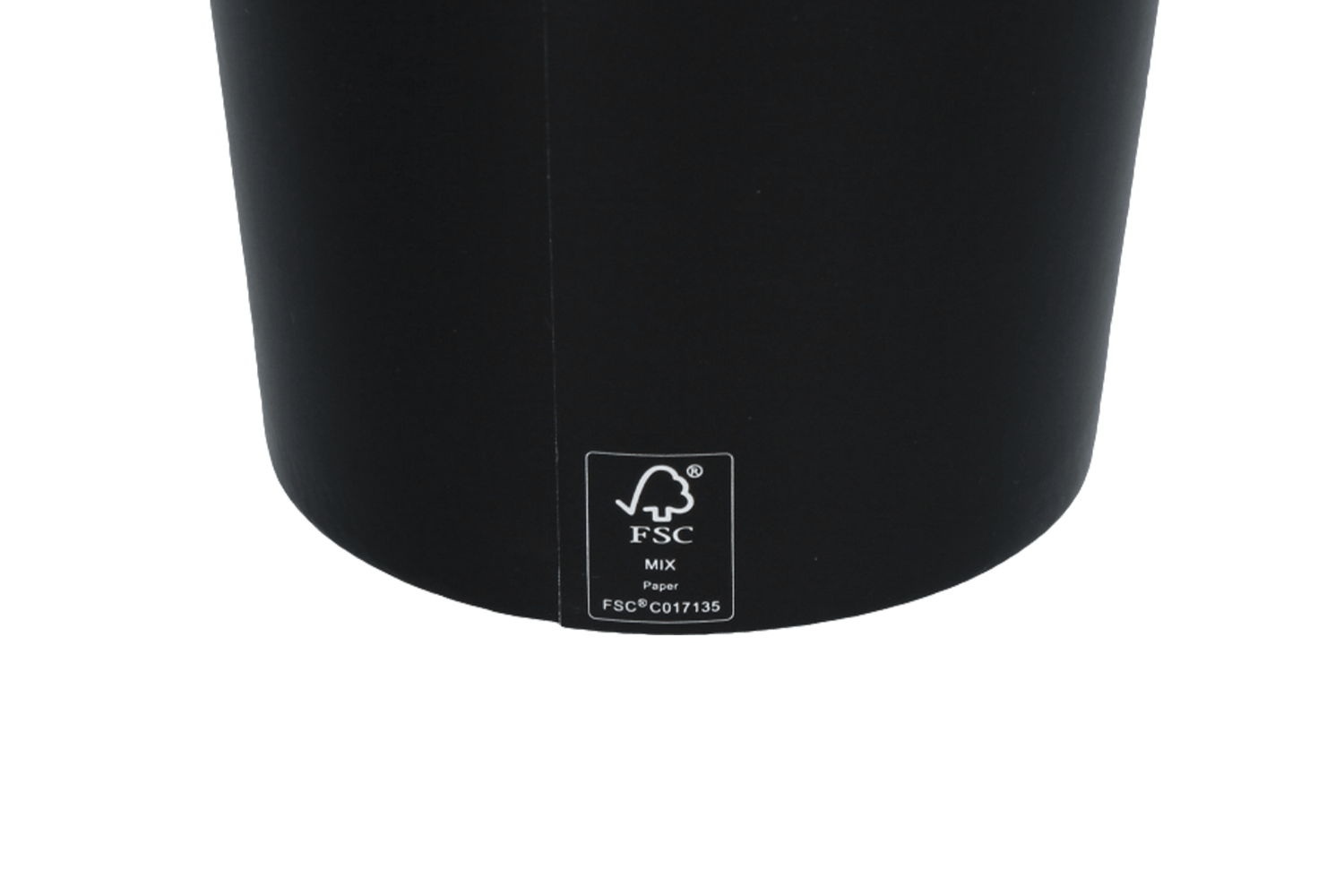 Milkshakebeker middel 450ml Ø90mm 16oz zwart FSC®Mix karton