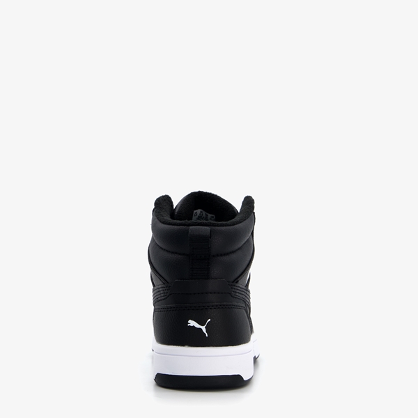 Puma Rebound V6 Mid JR kinder sneakers zwart