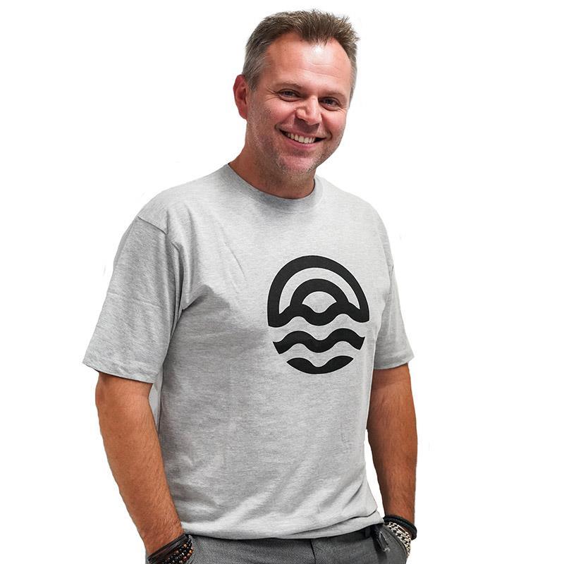 Tee Shirt Pêche Homme Pecheur.Com - Gris