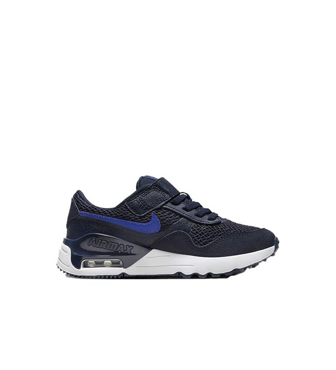 NIKE AIR MAX SYSTM LITTLE KIDS OBSIDIAN-HYPER-ROYAL-WHITE-WHI