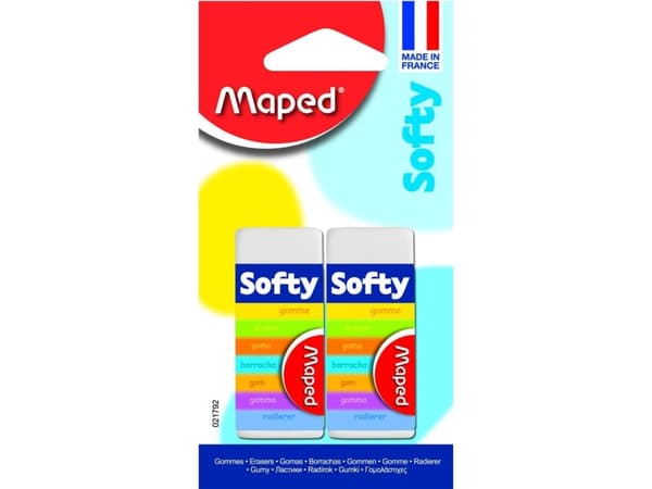 Maped ERASER MAPED SOFTY 2 PIECES BLISTER