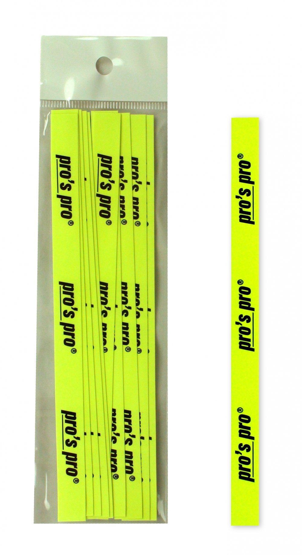 Griffabschlussband 10er neon-gelb