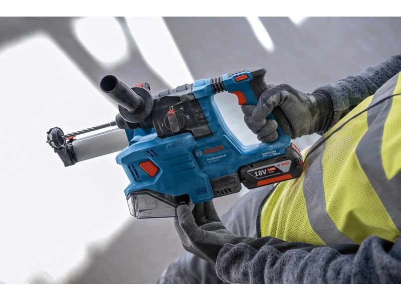 Bosch Professional Bohrhammer GBH 18 V-22 PROFESSIONAL Akkubetriebener Bohr- und Meisselhammer mit SDS-plus-Werkzeugaufnahme