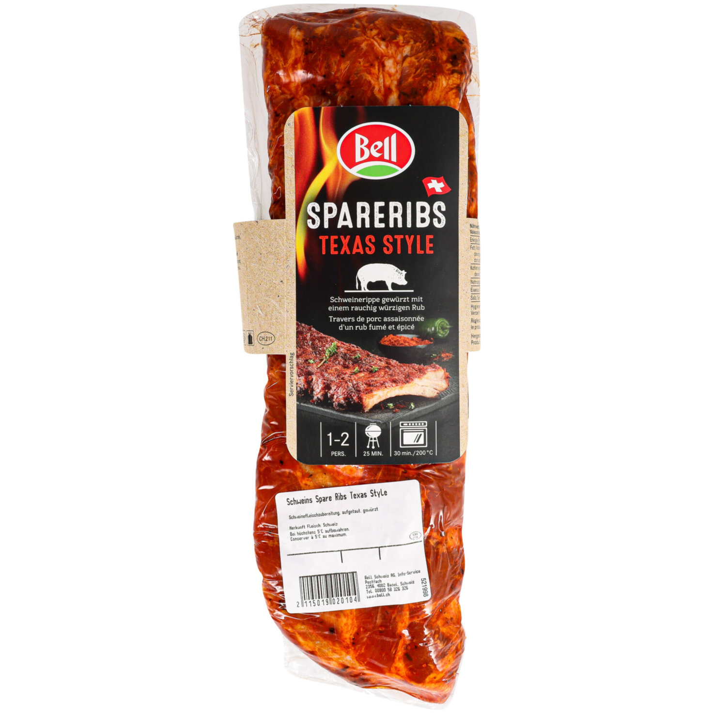 Bell Schweins Spareribs Texas Rub ca. 580g