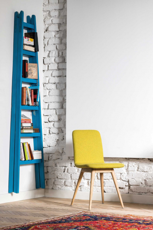 Gazzda Ena stoel whitewash Toledo Leather Nero