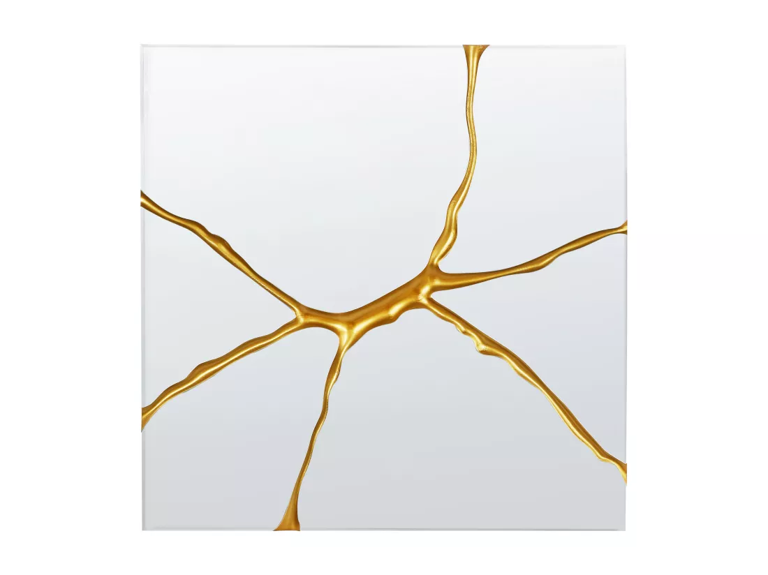 Miroir COOLE 80 cm 80 cm Doré
