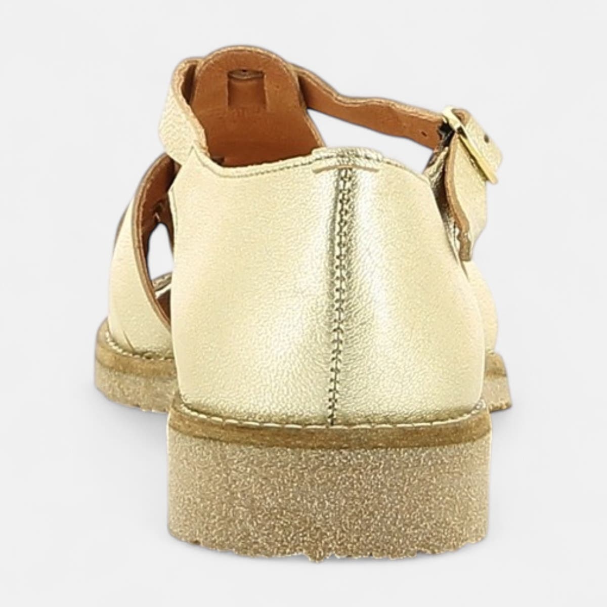 Babies Femme en cuir or
