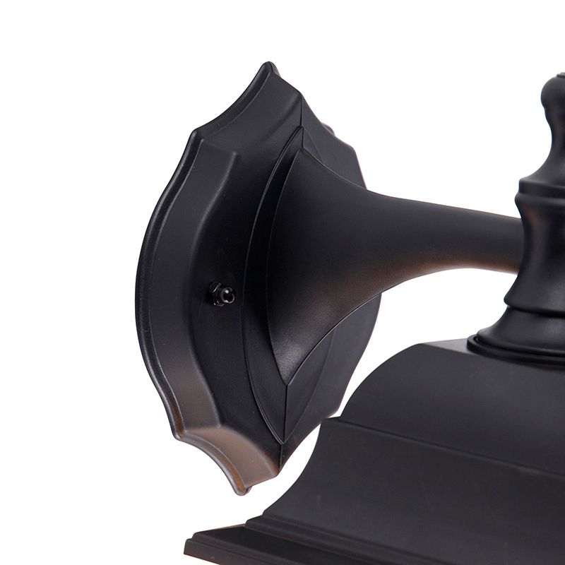 Klassieke buiten wandlamp zwart IP44 - Capital