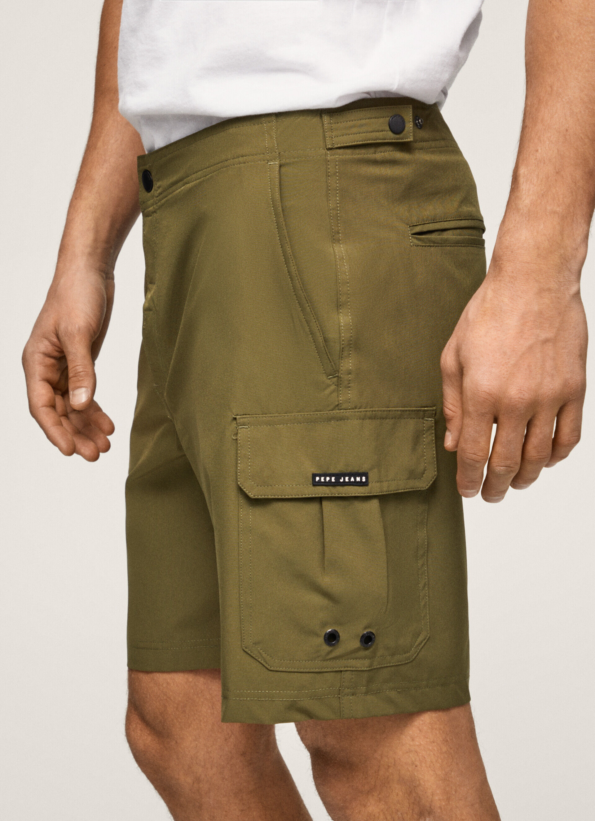 Maiô FERGUS CARGO BERMUDA - Verde Cáqui Harvard