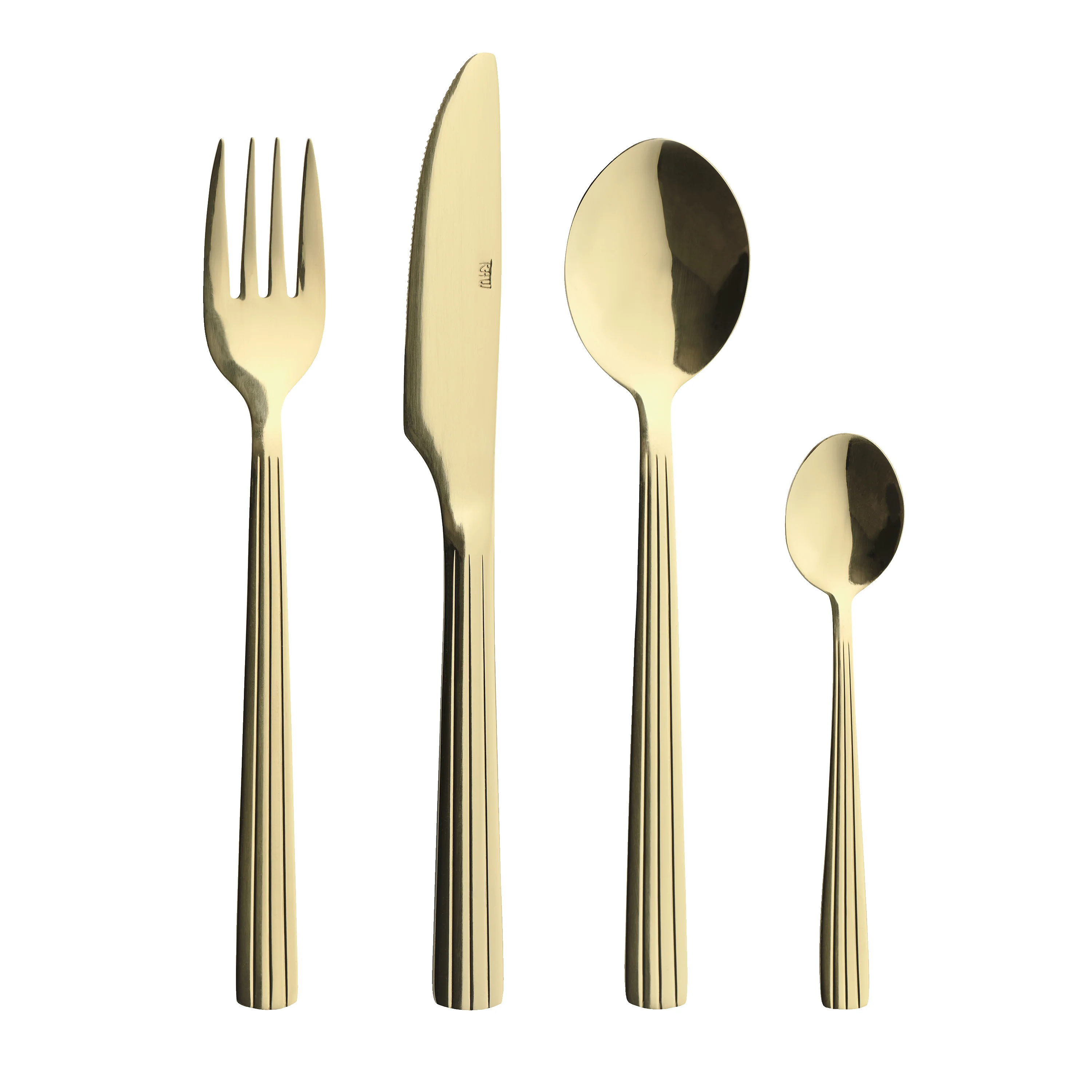 RAW  Bestiksæt, champagne guld - 48 dele