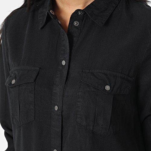 Robe Chemise Femme Silla Noir