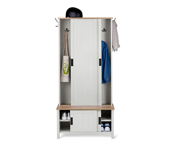 Multifunktionale Garderobe