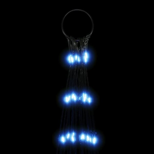 vidaXL LED Juletre på Flaggstang 3000 LEDs Blå 800 cm