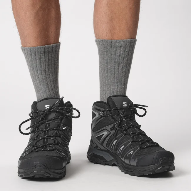 EXVANTAGE MID WATERPROOF  Hikingschuhe Herren Black/Magnet/Sharkskin
