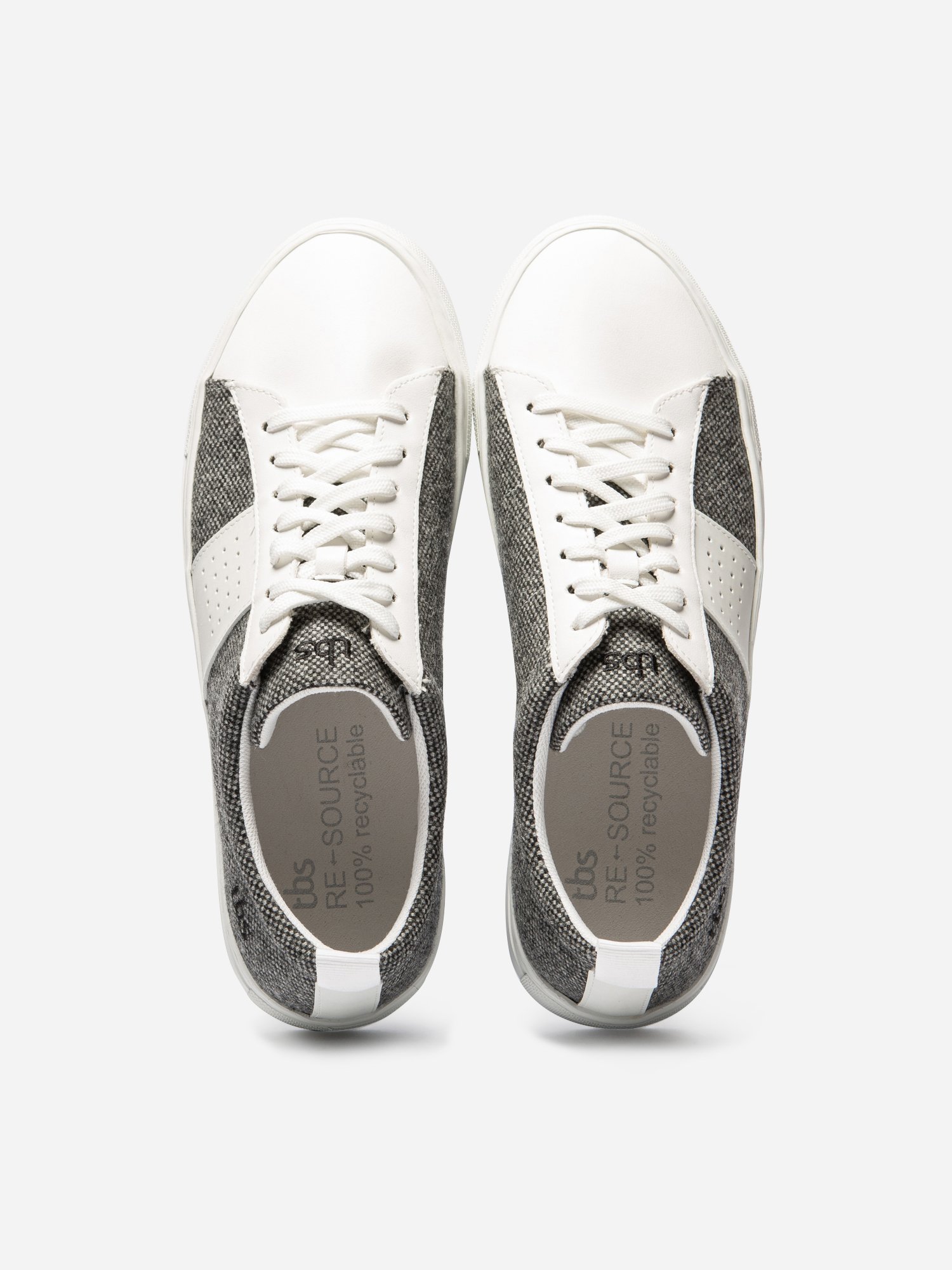 Baskets Homme Blanc & Gris Recyclables