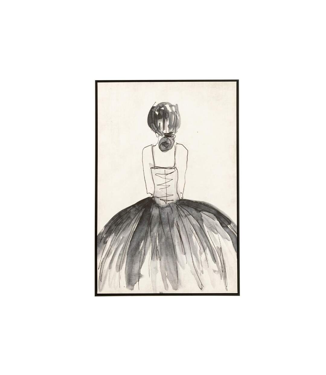 Paris Prix - Toile Imprimée danse 82x122cm Noir