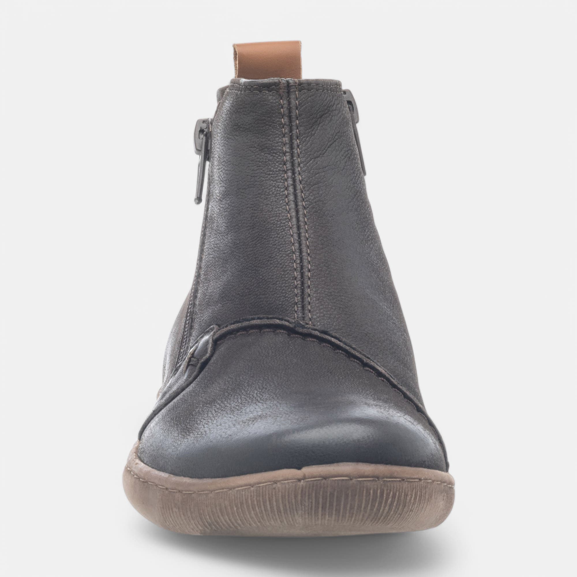 Bottines Femme en cuir marron