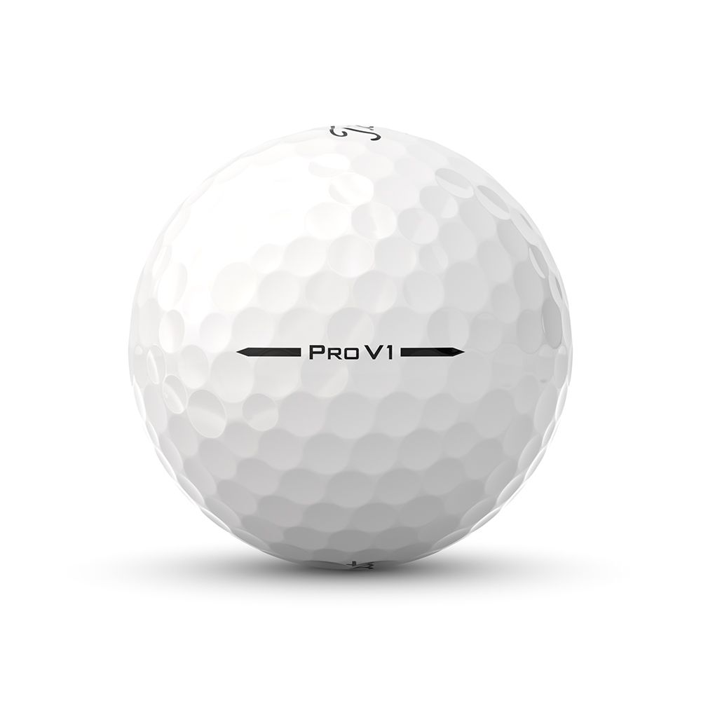 Pro V1 Golfball Golfshopen.no Logo Hvit
