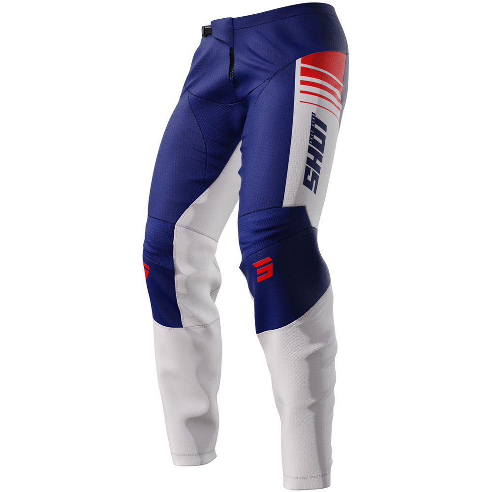 Shot - Pantalon Devo Peak Blanc / Bleu / Rouge