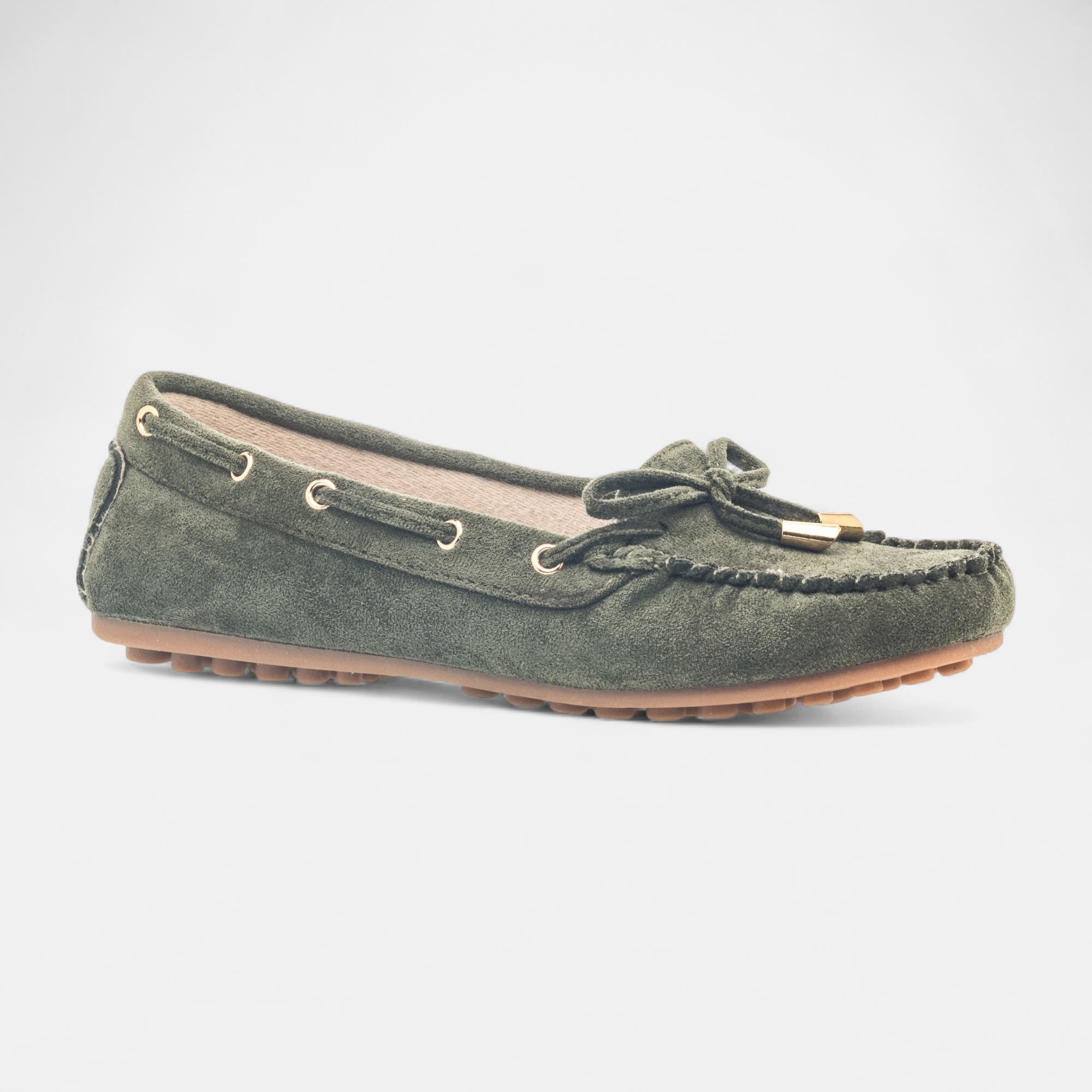 Mocassins Femme kaki