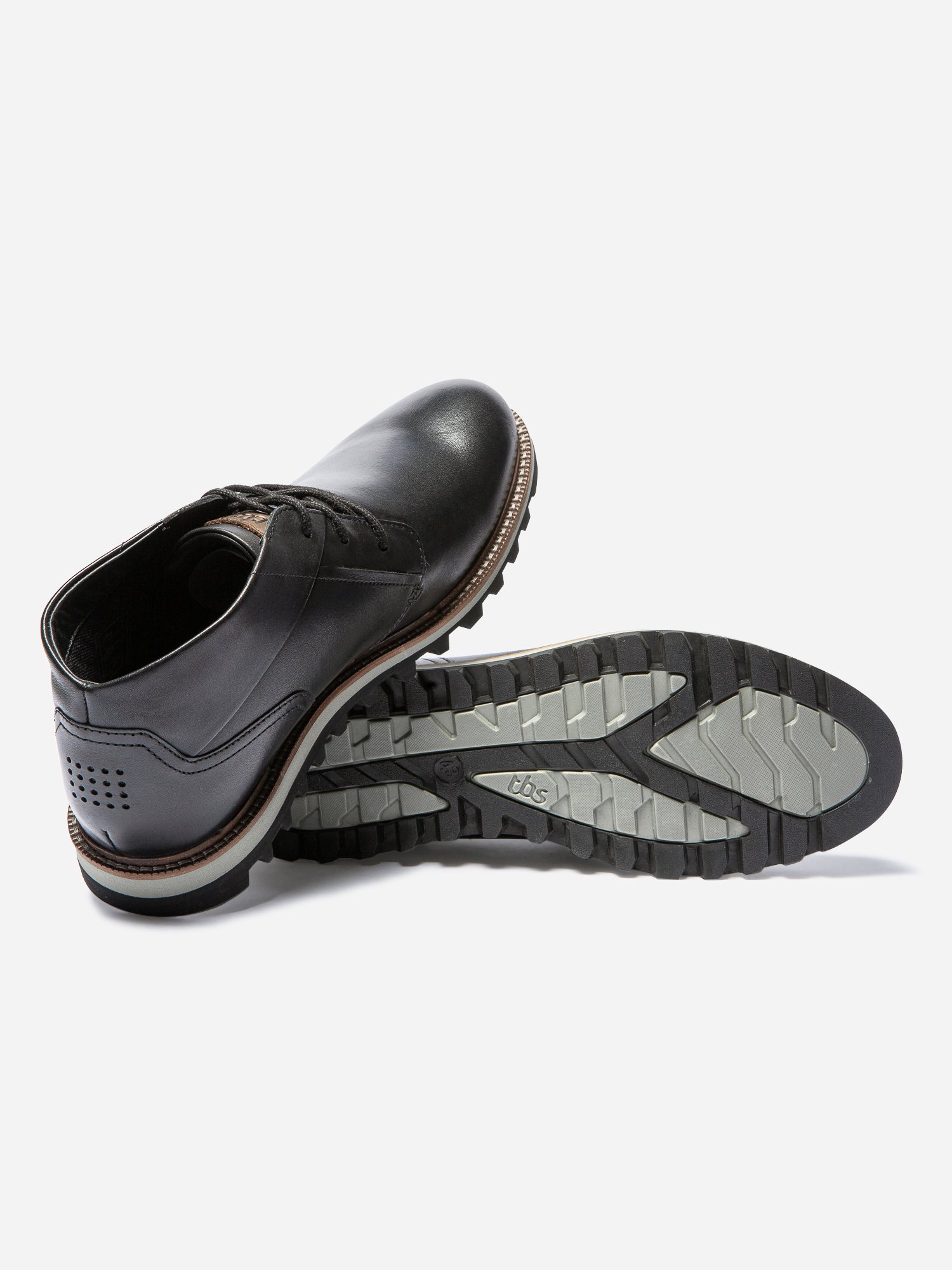 Bottillons Homme Confort Purefoam Dessus Cuir Noir