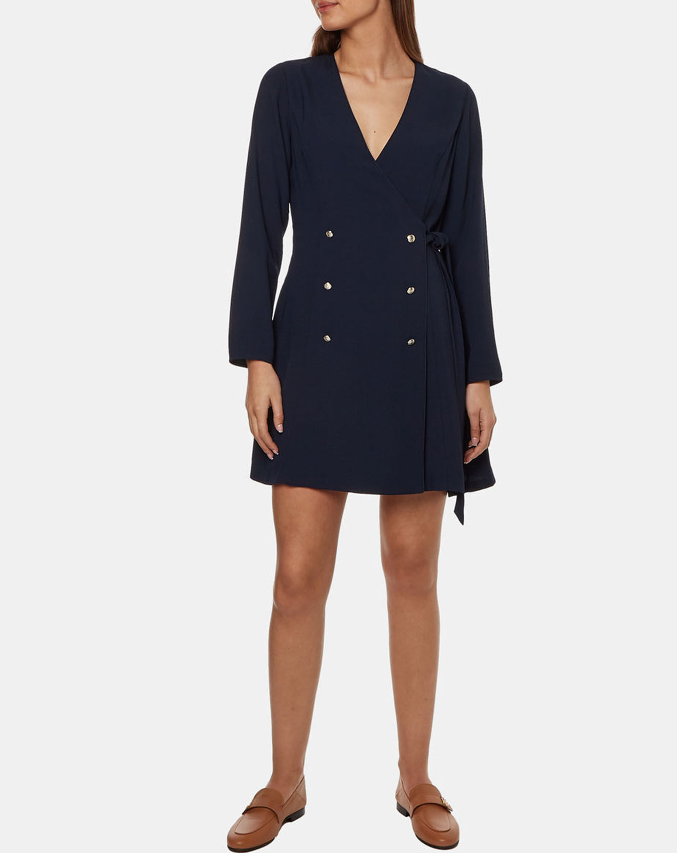 Tommy Hilfiger Robe Wrap Knee bleu marine
