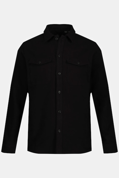 Hemd, Overshirt, Flanell, Langarm, Kentkragen